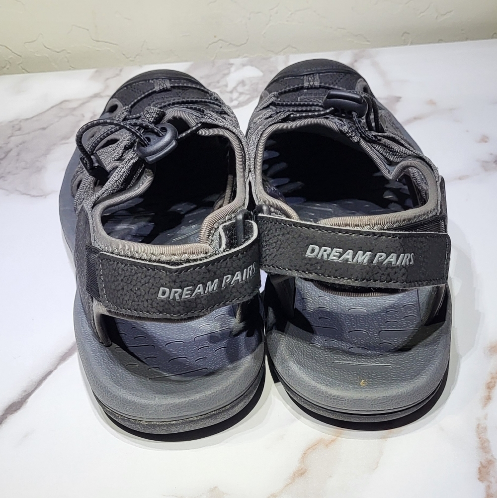Dream Pairs Men's Black/Grey Adventurous Summer Outdoor Sandals Size 13 - Picture 9 of 12